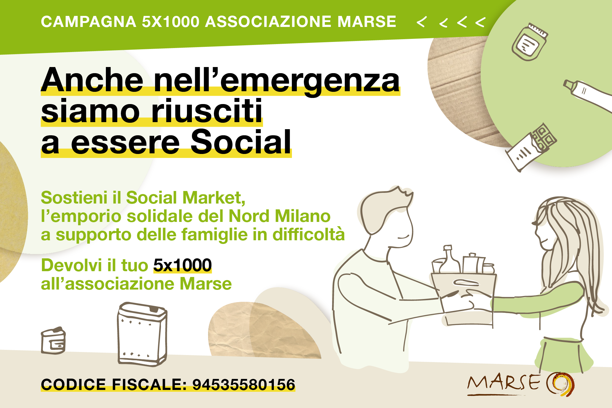 Questo è il banner per devolvere il 5x1000 a Fondazione Suprema
